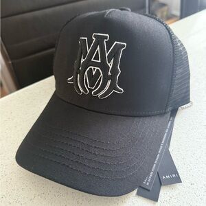 AMIRI Black Mesh Logo Cap